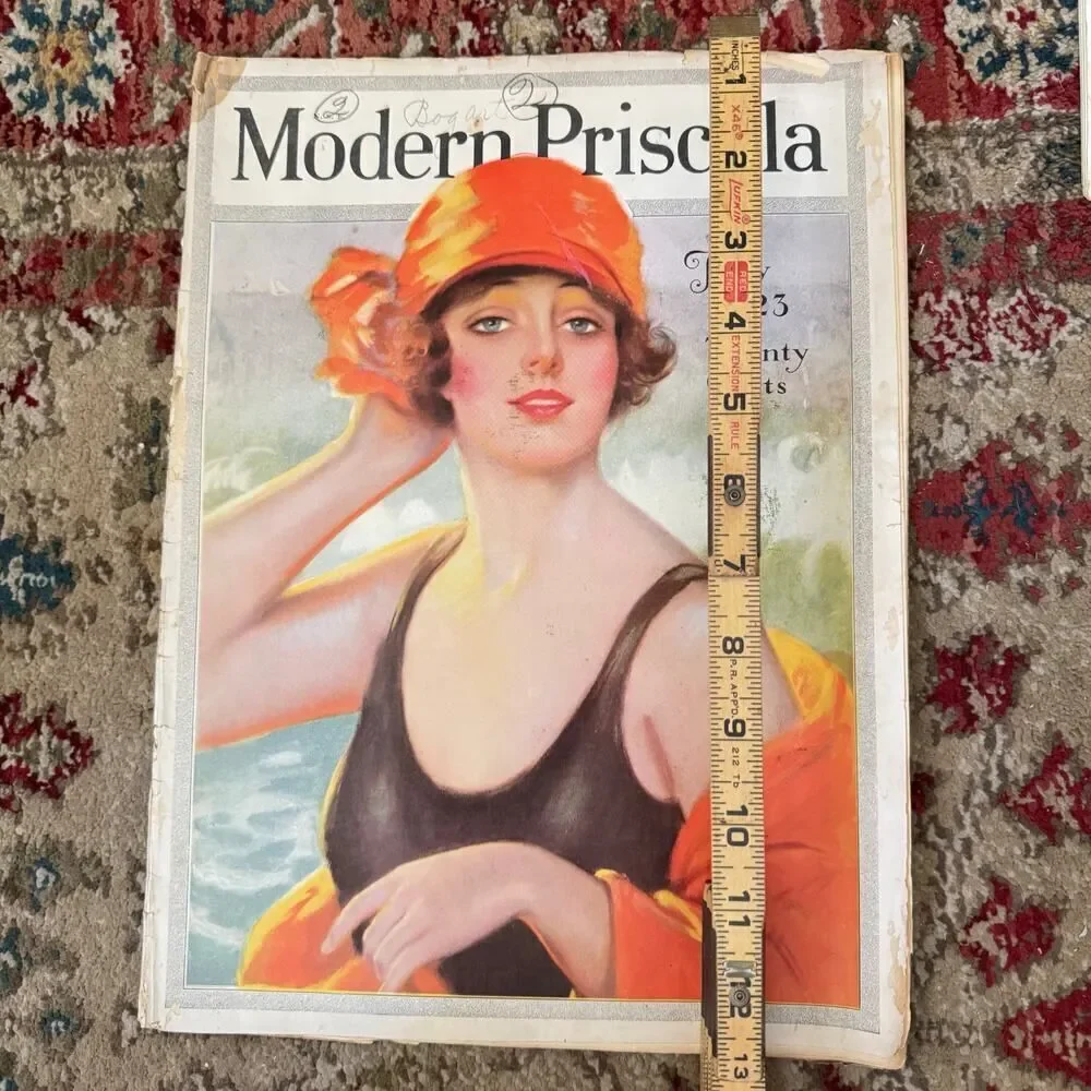 Modern Priscilla Craft Magazine July 1923 Bathing Beauty Pinup Vol 37 Issue 5